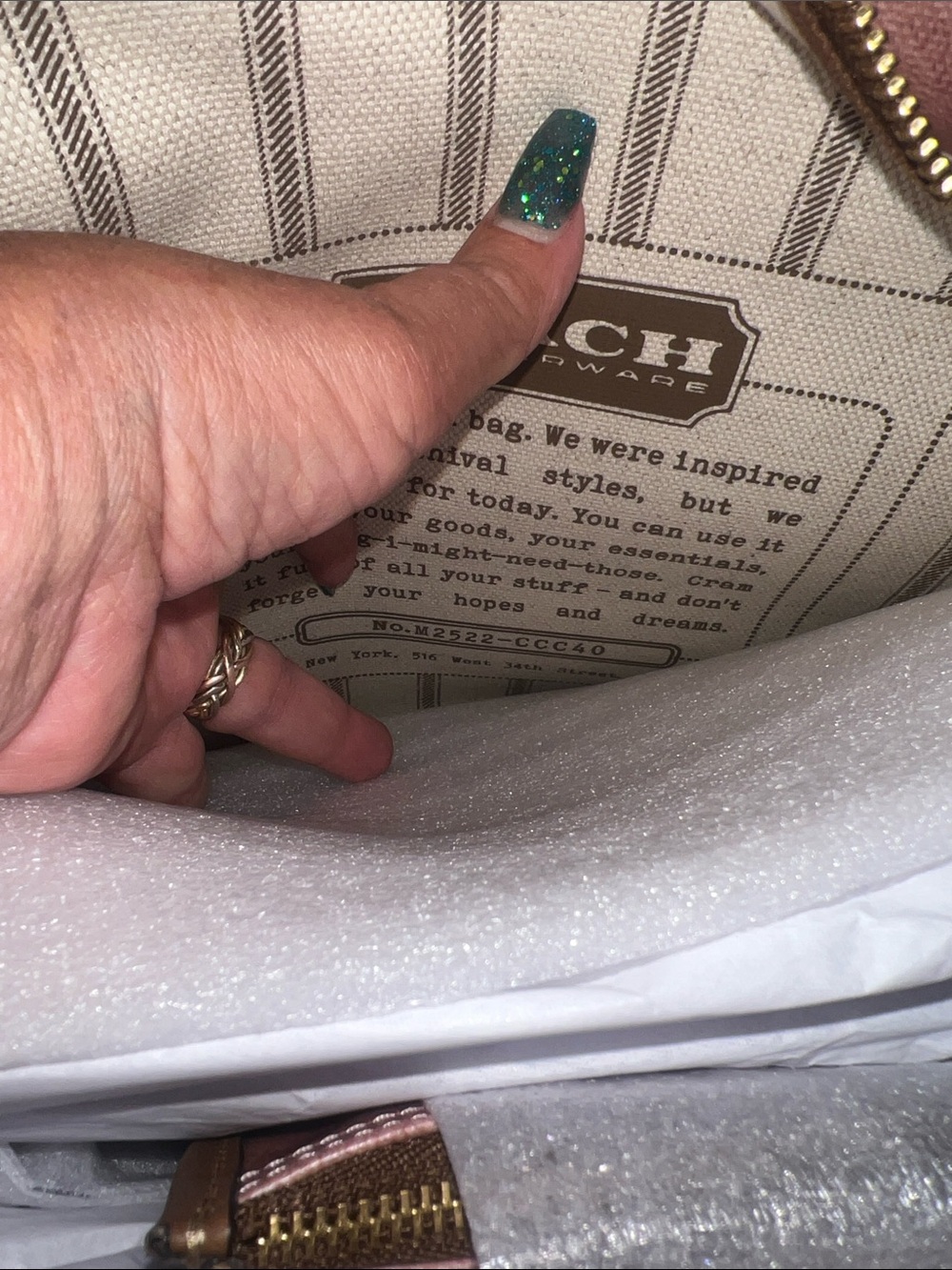 NWT COACH Taxi Tote Bag In Signature Hard Canvas - Picture 9 of 13